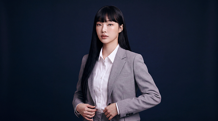 JPG 모델 편집이미지 여자 패션 포즈 비즈니스 정장 검은머리 아나운서 집중 단정 의료성형뷰티 스타일 편집실사 AI인물포토 AI콘텐츠 직업 헤어스타일 옷 컨셉 사람 CG 파일형식 AI포토