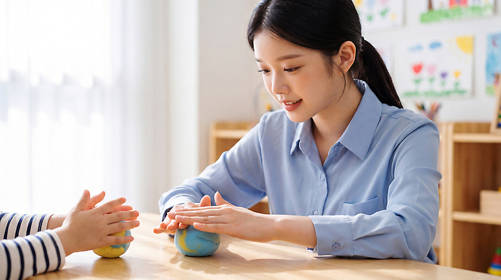 JPG 편집이미지 손 여자 어린이 교실 놀이 탁자 수업 유치원 만들기 점토 유치원선생님 놀기 의료성형뷰티 편집실사 AI인물포토 AI콘텐츠 교육 가구 학교 모션 사람 신체부위 교사 CG 파일형식 AI포토 직업 생활용품 오브젝트