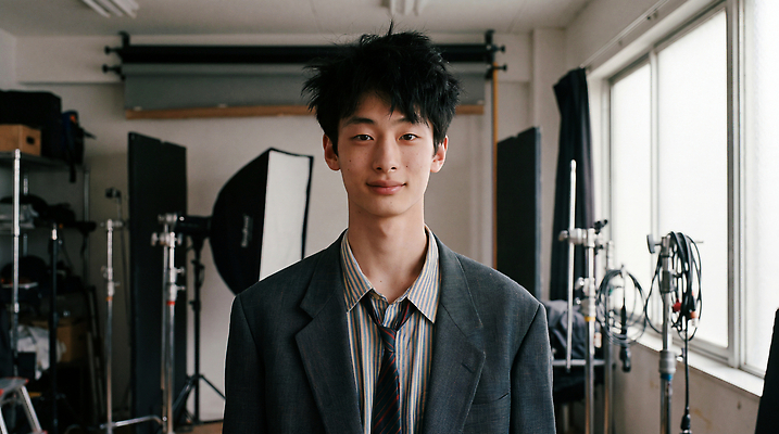 JPG 편집이미지 옷 남자 포즈 스튜디오 조명 사람 앞모습 카메라 사진촬영 촬영 장비 의료성형뷰티 편집실사 AI인물포토 AI콘텐츠 뷰포인트 전자제품 CG 파일형식 AI포토