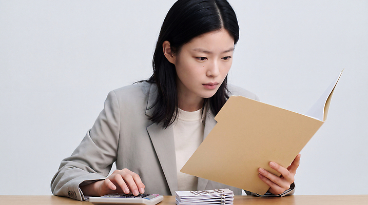 JPG 편집이미지 직업 손 여자 종이 비즈니스 사람 사무실 자료 계산기 업무 작업 집중 문서 세무사 의료성형뷰티 편집실사 AI인물포토 AI콘텐츠 컨셉 문구용품 신체부위 장비 CG 파일형식 AI포토 오브젝트