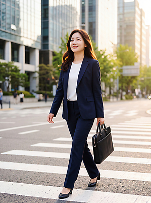 JPG 나무 편집이미지 여자 도로 가방 거리 사람 정장 빌딩 빛 직장인 횡단보도 도심 출근 건너기 의료성형뷰티 편집실사 AI인물포토 AI콘텐츠 식물 직업 잡화 옷 길 교통시설 모션 건물 도시 보행로 CG 출퇴근 파일형식 AI포토 건축물 교통 비즈니스 시설 건축