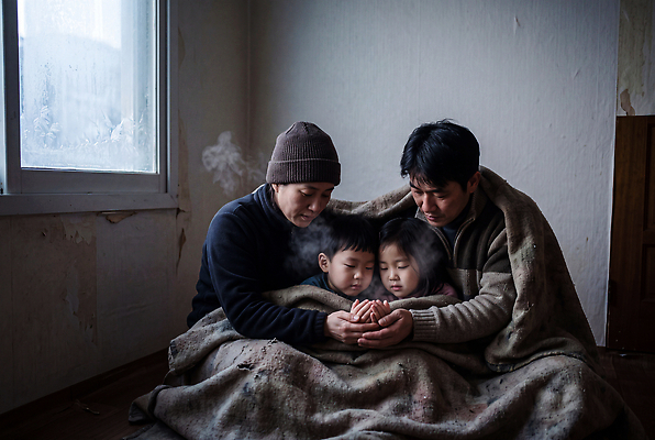 JPG 편집이미지 겨울 가족 따뜻함 사랑 부모 방 추위 보호 가난 담요 온기 의료성형뷰티 취약계층 편집실사 AI인물포토 AI콘텐츠 계절 감정 컨셉 관계 CG 계급 파일형식 AI포토