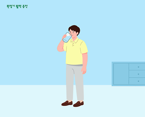 남자 음료 일러스트 잔 실내 건강 생활 물 수분 집중 일과 습관 물마시기 환절기 국내일러스트 AI파일 자연요소 식기 계절 컨셉 사람 내부 마시기 파일형식 벡터 모션
