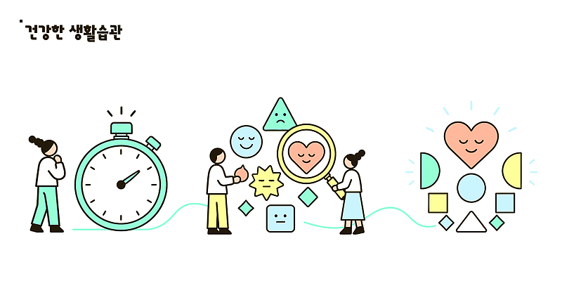 시계 일러스트 그래프 건강 설명 사람 건강관리 도구 하트 목표 확대경 생활습관 국내일러스트 AI파일 모양 컨셉 모션 관리 습관 파일형식 벡터