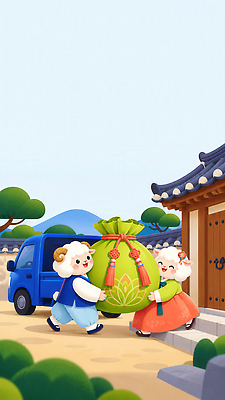 JPG 식물 일러스트 자연 새해 주택 복주머니 풍경 설날 마을 트럭 시골 양띠 한복 배송 양캐릭터 국내일러스트 AI일러스트 AI콘텐츠 정미년 한국전통 명절 동물캐릭터 자동차 전통소품 건물 십이지신 양 전통의상 생태계 파일형식 2027년 동물 캐릭터 전통 건축물 기념일 육상교통 포유류 한국 연도 오브젝트 건축 아시아 교통수단 이벤트 나라 교통