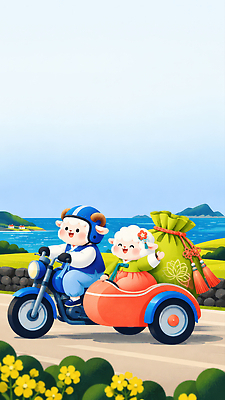 JPG 도로 바다 여행 일러스트 가족 바람 새해 산 복주머니 풍경 초원 해변 설날 귀여움 양띠 한복 배송 즐거움 양캐릭터 퀵보드 국내일러스트 AI일러스트 AI콘텐츠 정미년 자연요소 한국전통 명절 감정 길 교통수단 동물캐릭터 컨셉 관계 교통시설 날씨 전통소품 십이지신 양 전통의상 파일형식 2027년 동물 캐릭터 전통 기념일 교통 포유류 한국 연도 오브젝트 시설 아시아 이벤트 나라