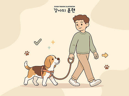 동물 교육 반려견 일러스트 실내 일상 반려동물 귀여움 산책 전시 강아지 연습 비글 이미지 목줄 주인 상호작용 국내일러스트 AI파일 도그어질리티 컨셉 휴식 내부 라이프 개 파일형식 벡터 반려용품 포유류 생활 오브젝트