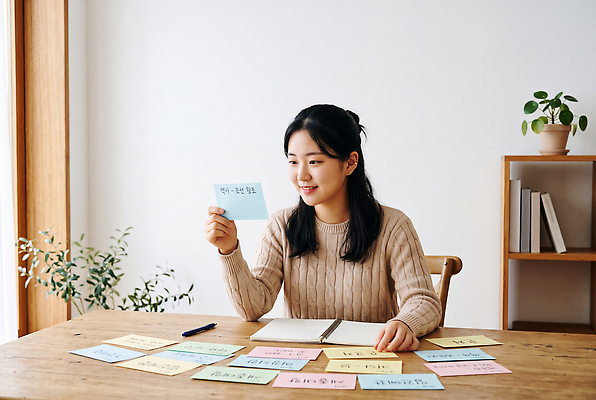 JPG 편집이미지 여자 고등학생 아이디어 고등학교 학습 펜 공책 메모지 작업 집중 입시 정리 나무탁자 의료성형뷰티 편집실사 AI인물포토 AI콘텐츠 학생 교육 컨셉 학교 청소년 탁자 문구용품 사람 필기구 사무용품 CG 파일형식 AI포토 가구 오브젝트 생활용품