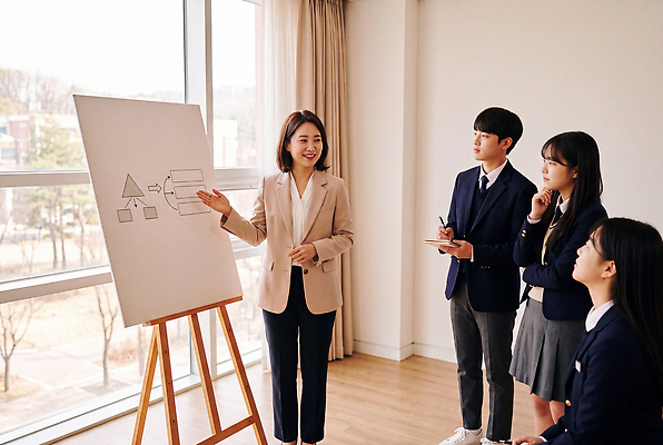 JPG 편집이미지 학생 교육 교실 고등학생 수업 그래프 고등학교 대화 설명 학습 강사 발표 군중 강의실 입시 노력 내용 이해 의료성형뷰티 편집실사 AI인물포토 AI콘텐츠 직업 학교 모션 청소년 말하기 사람 공간 CG 파일형식 AI포토
