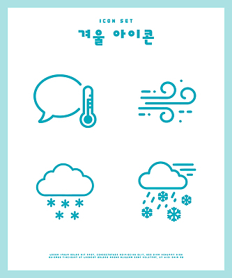 겨울 일러스트 바람 날씨 온도계 눈보라 국내일러스트 AI파일 자연요소 계절 눈 파일형식 벡터