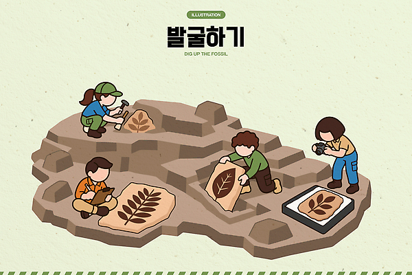 손 어린이 과학 잎 일러스트 자연 유물 학습 흙 탐험 관찰 체험 발굴 화석 흥미 국내일러스트 AI파일 식물 전통 교육 컨셉 모션 사람 신체부위 생태계 파일형식 벡터