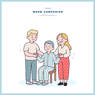 손 여자 남자 의자 일러스트 가족 친절 함께함 따뜻함 대화 사람 치료 친구 환자 봉사 도움 간호 동행 국내일러스트 AI파일 가구 컨셉 의학 관계 말하기 신체부위 파일형식 벡터 생활용품 모션 오브젝트