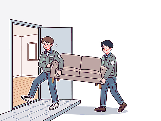 남자 가구 이동 일러스트 가정 협력 주택 실내 손잡이 소파 힘 공간 방 작업 현관문 이삿짐 이삿짐센터 국내일러스트 AI파일 생활용품 컨셉 의자 사람 내부 건물 문 이사 파일형식 벡터 건축물 오브젝트 건축