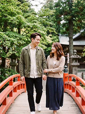 JPG 나무 편집이미지 커플 공원 여자 남자 자연 사랑 웃음 걷기 손잡기 산책 다리 일본여행 의료성형뷰티 편집실사 AI인물포토 AI콘텐츠 식물 공공시설 감정 해외여행 관계 모션 휴식 표정 사람 일본 CG 생태계 파일형식 AI포토 해외 아시아 여행 컨셉 시설 나라