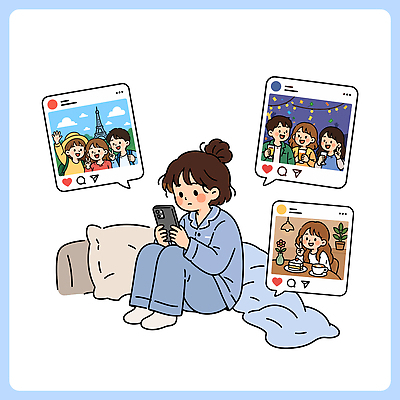 일러스트 텍스트 대화 여러명 일상 친구 스마트폰 침대 네트워크 메시지 편안함 앨범 온라인 소통 소셜미디어 국내일러스트 AI파일 가구 다수 컨셉 관계 말하기 사람 라이프 핸드폰 스마트기기 감각 파일형식 벡터 생활용품 모션 생활 전자제품 오브젝트
