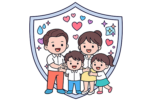 여자 남자 행복 별 일러스트 가족 포옹 사랑 웃음 부모 기쁨 자녀 하트 보호 감기 예방 코로나바이러스 국내일러스트 AI파일 자연요소 모양 감정 컨셉 관계 안기 표정 사람 바이러스 질병 파일형식 벡터 의학 모션