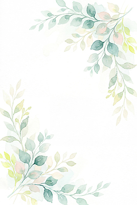 JPG 식물 디자인 백그라운드 잎 일러스트 자연 수채화 미술 장식 그림 원예 보테니컬아트 국내일러스트 AI일러스트 AI콘텐츠 문화예술 취미 생태계 파일형식