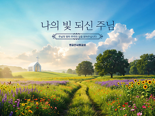 PSD 편집이미지 꽃 종교 자연 하늘 초원 교회 평화 예수 축복 숲 이미지편집 식물 컨셉 신 생태계 파일형식