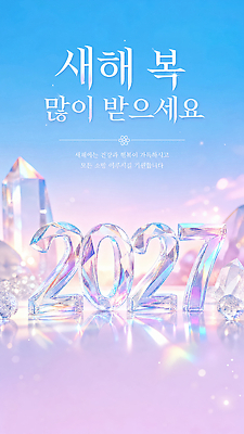 JPG 편집이미지 디자인 새해 기념 이벤트 반짝임 숫자 축하 크리스탈 보석 2027년 이미지편집 AI컴퓨터그래픽 AI콘텐츠 정미년 문자 컨셉 모션 광석 연도 파일형식