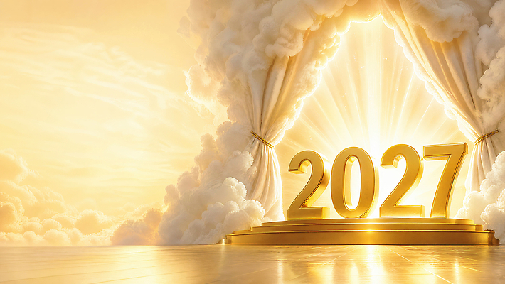 JPG 편집이미지 새해 빛 숫자 희망 금색 무대 2027년 이미지편집 AI컴퓨터그래픽 AI콘텐츠 정미년 문자 감정 컬러 연도 파일형식