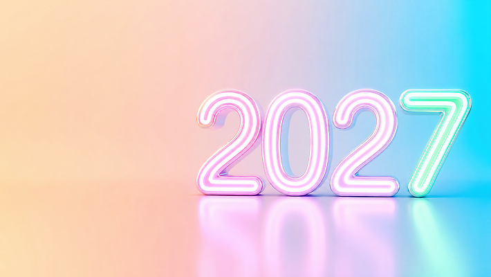 JPG 편집이미지 디자인 백그라운드 조명 타이포그라피 빛 숫자 반사 디지털 연도 형광색 2027년 이미지편집 AI컴퓨터그래픽 AI콘텐츠 문자 컬러 파일형식