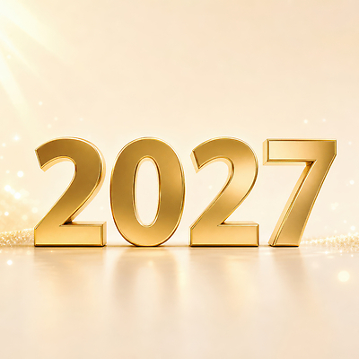 JPG 편집이미지 새해 밝음 타이포그라피 장식 반짝임 숫자 금색 축하 2027년 이미지편집 AI컴퓨터그래픽 AI콘텐츠 문자 컬러 컨셉 모션 연도 파일형식