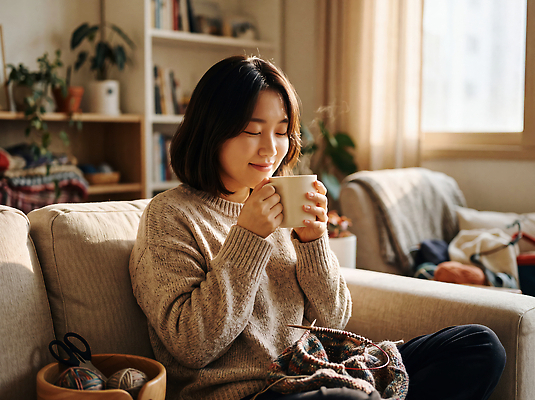 JPG 식물 편집이미지 여유 창문 사람 소파 가을 도구 뜨개질 털실 대바늘 따뜻한음료 의료성형뷰티 편집실사 AI인물포토 AI콘텐츠 계절 감정 음료 의자 취미 실 CG 파일형식 AI포토 가구 생활용품 오브젝트
