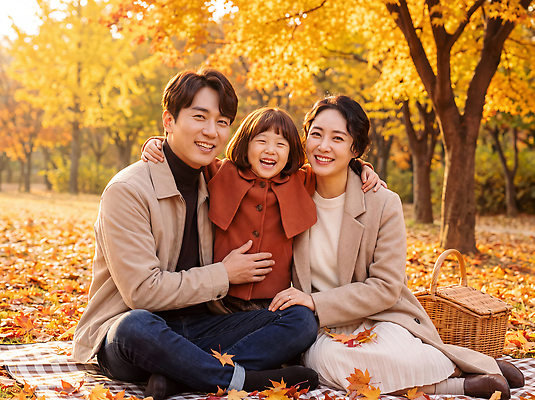 JPG 나무 편집이미지 여자 남자 행복 어린이 단풍 가족 자연 놀이 웃음 소녀 야외 부모 소풍 귀여움 가을 즐거움 은행잎 의료성형뷰티 편집실사 AI인물포토 AI콘텐츠 식물 계절 감정 컨셉 잎 관계 표정 사람 야외활동 CG 생태계 파일형식 AI포토