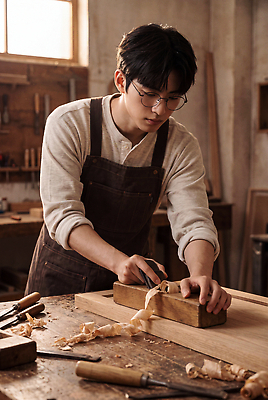 JPG 나무 편집이미지 디자인 남자 예술 조각 기술 목재 도구 작업 판넬 작업실 디자이너 목수 집중 목공예 나무조각 수공예 목공소 목공업 의료성형뷰티 편집실사 AI인물포토 AI콘텐츠 식물 직업 컨셉 재료 공업 사람 공예 CG 파일형식 AI포토 산업 취미