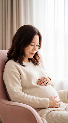 JPG 편집이미지 손 여자 휴식 따뜻함 미소 생활 빛 소파 임산부 임신 배 편안함 창가 의료성형뷰티 편집실사 AI인물포토 AI콘텐츠 컨셉 의자 창문 표정 사람 신체부위 감각 CG 파일형식 AI포토 가구 생활용품 오브젝트