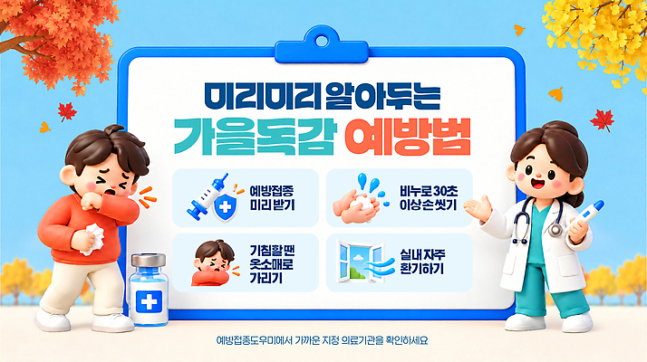 PSD 템플릿 포스터 단풍 건강 병원 의사 정보 가을 질병 감기 알림 예방 백신 예방접종 환절기 이미지템플릿 계절 잎 의학 의료진 접종 파일형식 식물 직업