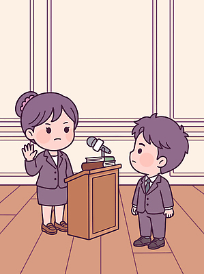 여자 남자 일러스트 이야기 선서 질문 판사 책상 마이크 준비 긴장 법원 대답 국내일러스트 AI파일 감정 음향기기 가구 사람 맹세 법률가 파일형식 벡터 직업 생활용품 전자제품 결심 컨셉 오브젝트