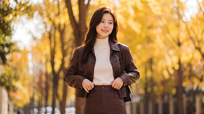JPG 나무 편집이미지 여자 패션 단풍 자연 거리 미소 사람 풍경 노란색 걷기 가을 의료성형뷰티 편집실사 AI인물포토 AI콘텐츠 식물 계절 컬러 잎 모션 표정 CG 생태계 파일형식 AI포토