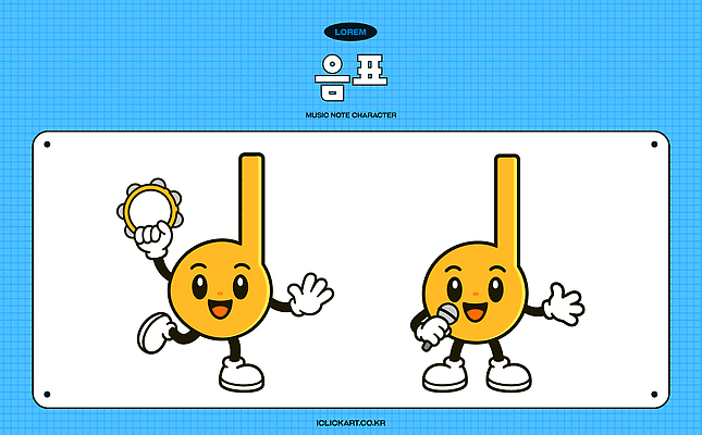 캐릭터 악기 음악 연주 음표 일러스트 노래 웃음 마이크 그림 탬버린 리듬 일러캐릭터 AI파일 기호 음향기기 문화예술 타악기 표정 파일형식 벡터 문자 전자제품