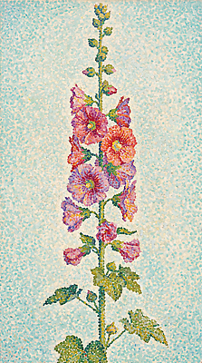 JPG 식물 꽃잎 꽃 화초 줄기 잎 일러스트 꽃봉오리 그림 원예 꽃그림 꽃대 접시꽃 정물화 풍경화 점묘화 국내일러스트 AI일러스트 AI콘텐츠 미술 취미 파일형식 문화예술