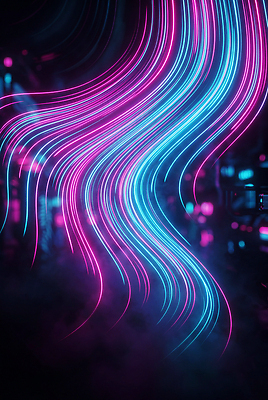 JPG 편집이미지 선 곡선 추상 조명 빛 야간 네온 발광 이미지편집 AI포토 AI콘텐츠 자연요소 무늬 파일형식