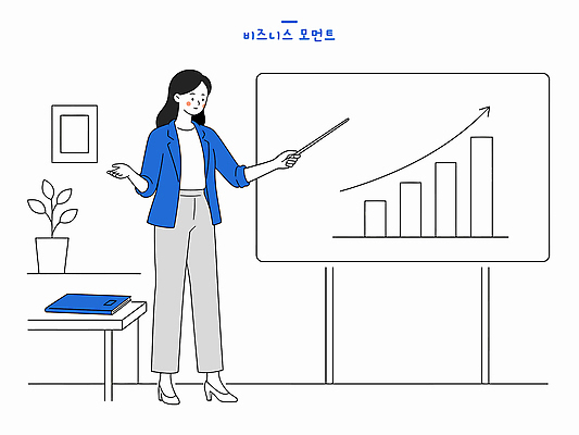 여자 교육 일러스트 비즈니스 교실 통계 수업 그래프 설명 학습 교사 자료 칠판 가리킴 직장인 발표 막대기 강의 프레젠테이션 막대그래프 상승 수업자료 국내일러스트 AI파일 직업 컨셉 학교 모션 사람 손짓 교육자료 파일형식 벡터