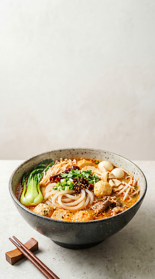 JPG 편집이미지 그릇 음식 채소 재료 젓가락 중식 식사 버섯 면류 국수 두부 국물 파 마라탕 편집실사 AI포토 AI콘텐츠 식기 수저 CG 파일형식 마라