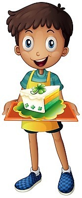 EPS 해외이미지 클립아트 식물 기념일 남자 어린이 음식 조각 백그라운드 잎 일러스트 디저트 쟁반 사람 소년 그래픽 초록색 케이크 축제 흰색 성자 달콤 클로버 만화 그림 잔치 고립 식용 해외202004 해외일러스트 종교 컬러 이벤트 맛 파일형식 벡터