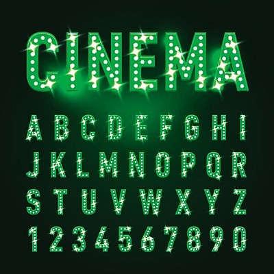 EPS 해외이미지 캐릭터 디자인 알파벳 일러스트 전구 텍스트 미술 타이포그라피 초록색 빛 파티 유행 수확 축하 화려 고급 도박 야간 서커스 편지 영화관 심볼 영화 카지노 사인 클럽 복고 네온 쇼 타입 빛망울 광 라스베가스 스타일 유흥 해외202004 해외일러스트 일러캐릭터 자연요소 문자 영어 컬러 컨셉 농업 문화예술 이벤트 극장 파일형식 벡터