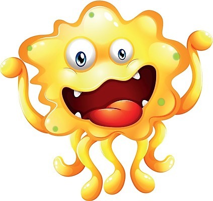 EPS 해외이미지 캐릭터 일러스트 사람없음 노란색 몬스터 해외202004 해외일러스트 일러캐릭터 컬러 파일형식 벡터