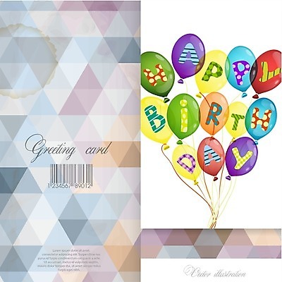 EPS 해외이미지 배너 기념일 행복 일러스트 텍스트 선물 이벤트 팜플렛 사람없음 파티 케이크 축하 생일 질감 초대 축하카드 생일축하 풍선 기하학 생일카드 해외202004 해외일러스트 감정 컨셉 무늬 디저트 카드_감사 파일형식 벡터