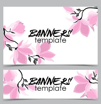 EPS 해외이미지 꽃 일러스트 프레임 사람없음 봄 낭만 나뭇가지 목련 꽃프레임 프레임일러스트 국경 해외202004 해외일러스트 나무 식물 계절 컨셉 파일형식 벡터