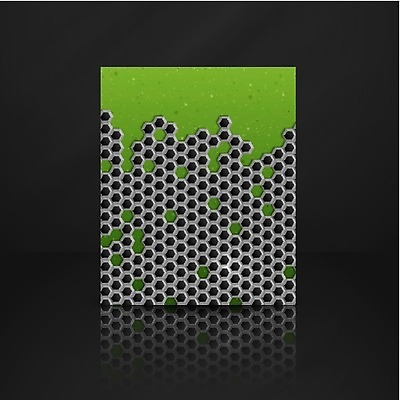 EPS 해외이미지 디자인 배너 산업 백그라운드 패턴 일러스트 비즈니스 벽지 추상 프레임 초록색 빛 우주 금속 검은색 어둠 회색 구멍 은색 천 철 가득함 질감 철사 육각형 창살 섬유 망사 그런지 철강 효과 해외202004 해외일러스트 도형 컬러 무늬 재질 직물 파일형식 벡터