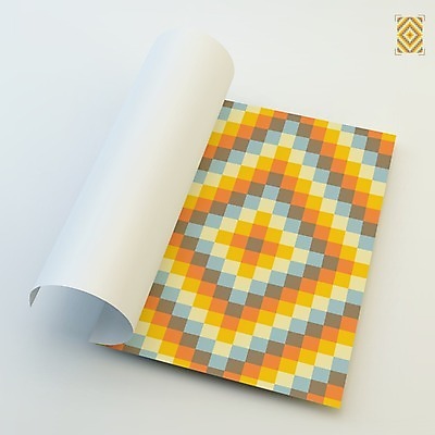 EPS 해외이미지 템플릿 디자인 종이 패턴 일러스트 추상 사람없음 장식 책 다이어리 공책 레이아웃 모자이크 기하학 목업 해외202004 해외일러스트 무늬 문구용품 사무용품 파일형식 벡터