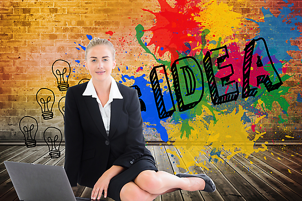 포토 JPG 해외이미지 백인 응시 여자 행복 벽 비즈니스 바닥 아이디어 한명 앉기 정장 20대 노트북 금발 디지털 페인트 회색 타이핑 비즈니스우먼 우아함 스마트 스타일 해외202004 해외포토 서양인 1 헤어스타일 시선 옷 감정 컬러 컨셉 모션 사람 청년 전자제품 직장인 파일형식