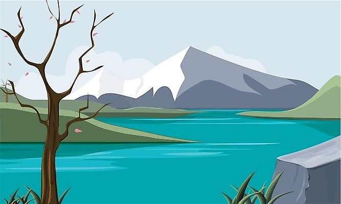 EPS 해외이미지 나무 호수 여행 겨울 밭 일러스트 자연 휴가 풍경 초원 야외 물 강 환경 계곡 가을 시골 개울 황무지 숲 강가 장면 내추럴 생태학 해외202004 해외일러스트 자연요소 식물 계절 교육 농업 생태계 파일형식 벡터