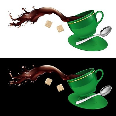 EPS 해외이미지 식기 커피 음료 음식 일러스트 미술 사람없음 컵 초록색 노란색 숟가락 검은색 머그컵 흰색 붓기 클래식 설탕 가득함 컵받침 오브젝트 그림 에스프레소 카페인 해외202004 해외일러스트 컬러 컨셉 모션 문화예술 수저 받침대 파일형식 벡터