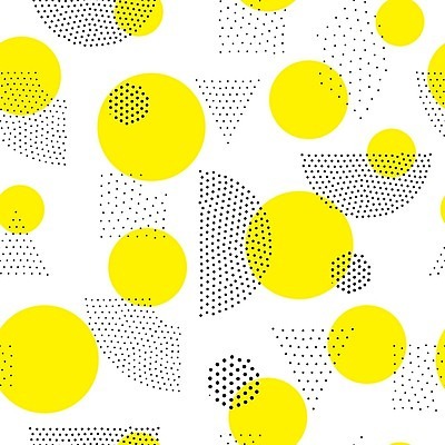 EPS 해외이미지 모양 디자인 선 백그라운드 패턴 일러스트 추상 사람없음 그래픽 노란색 검은색 원형 플랫 기하학 팝 스타일 멤피스디자인 해외202004 해외일러스트 도형 컬러 무늬 파일형식 벡터