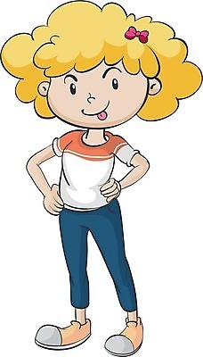 EPS 해외이미지 1 여자 행복 감정 어린이 티셔츠 일러스트 서기 미소 사람 그래픽 빨간색 흰색 작음 만화 스케치 싱글 흰배경 해외202004 해외일러스트 컬러 백그라운드 셔츠 모션 표정 미술 크기 파일형식 벡터